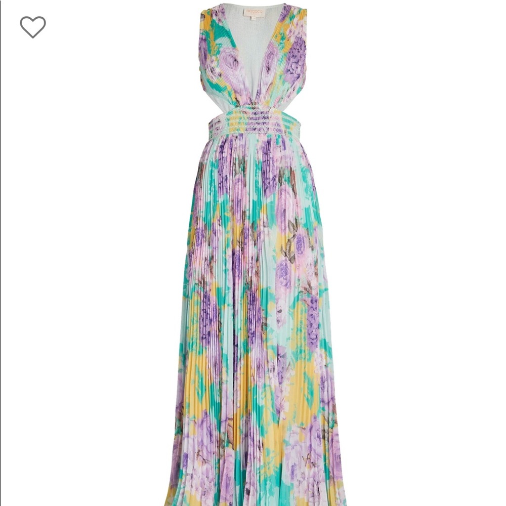 NWT Rococo Sand Floral Cut Out Maxi Dress